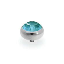 Load image into Gallery viewer, QUDO INTERCHANGEABLE SESTO TOP 10MM - CRYSTAL PINE IGNITE - STAINLESS STEEL