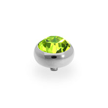 Load image into Gallery viewer, QUDO INTERCHANGEABLE SESTO TOP 10MM - CITRUS CRYSTAL - STAINLESS STEEL