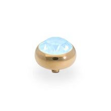 Load image into Gallery viewer, QUDO INTERCHANGEABLE SESTO TOP 10MM - CRYSTAL SKY IGNITE - GOLD PLATED