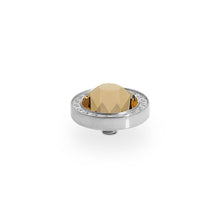 Load image into Gallery viewer, QUDO INTERCHANGEABLE CANINO DELUXE TOP 10.5MM - LT COLORADO TOPAZ CRYSTAL - STAINLESS STEEL