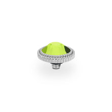 Load image into Gallery viewer, QUDO INTERCHANGEABLE FABERO FLAT TOP 10MM - CITRUS CRYSTAL - STAINLESS STEEL