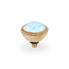 Load image into Gallery viewer, QUDO INTERCHANGEABLE FABERO TOP 11MM - CRYSTAL SKY IGNITE - GOLD PLATED