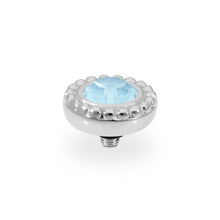 Load image into Gallery viewer, QUDO INTERCHANGEABLE GHIARE TOP 11MM - CRYSTAL SKY IGNITE - STAINLESS STEEL