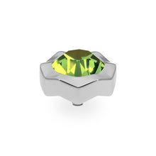 Load image into Gallery viewer, QUDO INTERCHANGEABLE NEMOLI TOP 13MM - CITRUS CRYSTAL - STAINLESS STEEL