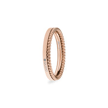 Load image into Gallery viewer, QUDO INTERCHANGEABLE PUNTO SPACER RING - ROSE GOLD PLATED