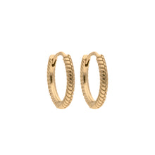 Load image into Gallery viewer, QUDO INTERCHANGEABLE HOOPS - PEROSA - GOLD PLATED