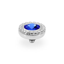 Load image into Gallery viewer, QUDO INTERCHANGEABLE GHIARE TOP 11MM - SAPPHIRE CRYSTAL - STAINLESS STEEL