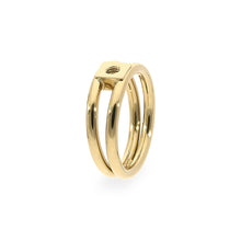Load image into Gallery viewer, QUDO INTERCHANGEABLE BASE RING ROMA - GOLD