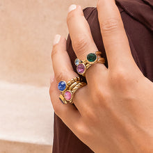 Load image into Gallery viewer, QUDO INTERCHANGEABLE BASE RING SAN MARINO - GOLD PLATED