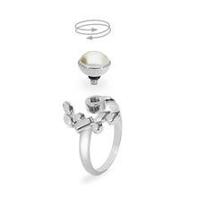 Load image into Gallery viewer, QUDO INTERCHANGEABLE BASE RING FLORALE ADJUSTABLE - GOLD PLATED