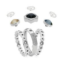 Load image into Gallery viewer, QUDO INTERCHANGEABLE BASE RING MELARA - STAINLESS STEEL