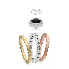 Load image into Gallery viewer, QUDO INTERCHANGEABLE MARENE SPACER RING - GOLD PLATED
