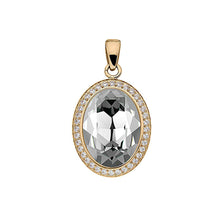 Load image into Gallery viewer, QUDO TIVOLA DELUXE CRYSTAL PENDANT - GOLD PLATED S/STEEL