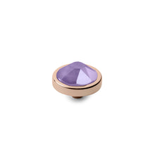 Load image into Gallery viewer, QUDO INTERCHANGEABLE CANINO TOP 9MM - LILAC EUROPEAN CRYSTAL - ROSE GOLD PLATED
