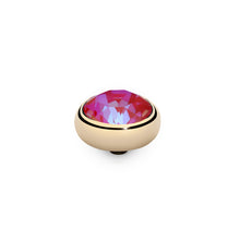 Load image into Gallery viewer, QUDO INTERCHANGEABLE SESTO TOP 10MM - ROYAL RED DELITE EUROPEAN CRYSTAL - GOLD PLATED