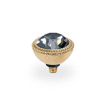 Load image into Gallery viewer, QUDO INTERCHANGEABLE FABERO TOP 11MM - SILVER NIGHT - GOLD PLATED