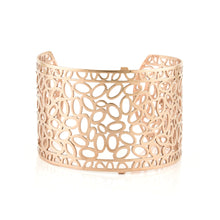 Load image into Gallery viewer, QUDO MY BANGLES - PEBBLE WIDE - ROSE GOLD