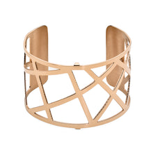Load image into Gallery viewer, QUDO MY BANGLES - GEOMETRIC WIDE - ROSE GOLD