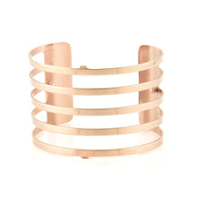 Load image into Gallery viewer, QUDO MY BANGLES - STRIPE WIDE - ROSE GOLD