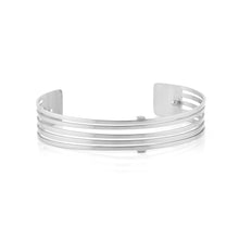 Load image into Gallery viewer, QUDO MY BANGLES - STRIPE NARROW - STAINLESS STEEL