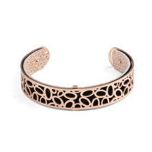Load image into Gallery viewer, QUDO MY BANGLES - PEBBLE NARROW - ROSE GOLD
