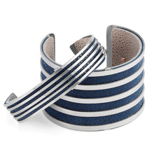 Load image into Gallery viewer, QUDO MY BANGLES - STRIPE NARROW - STAINLESS STEEL