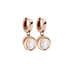 Load image into Gallery viewer, QUDO INTERCHANGEABLE DROP EARRINGS - ROSE GOLD