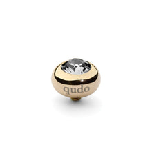 Load image into Gallery viewer, QUDO INTERCHANGEABLE TONDO TOP 10MM - EUROPEAN CRYSTAL - GOLD PLATED
