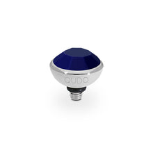 Load image into Gallery viewer, QUDO INTERCHANGEABLE BOTTONE TOP 10MM - DEEP SEA BLUE CRYSTAL - STAINLESS STEEL
