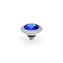 Load image into Gallery viewer, QUDO INTERCHANGEABLE TONDO DELUXE TOP 9MM - SAPPHIRE CRYSTAL - STAINLESS STEEL
