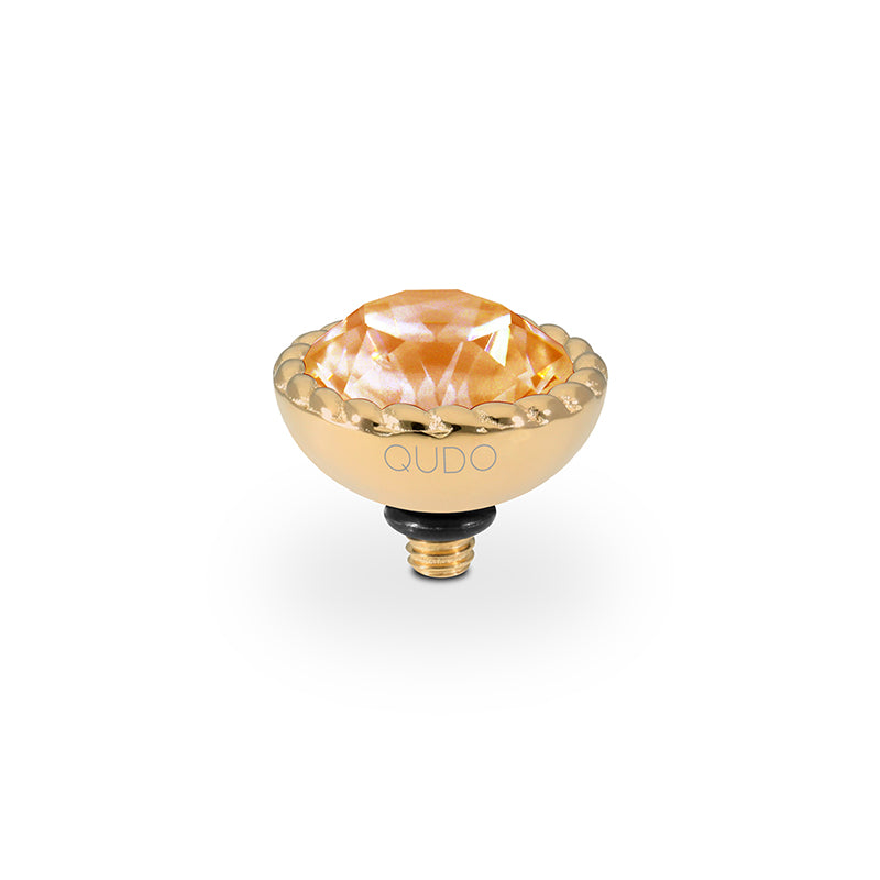 QUDO INTERCHANGEABLE BOCCONI TOP 11MM - MANGO IGNITE CRYSTAL - GOLD PLATED