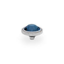 Load image into Gallery viewer, QUDO INTERCHANGEABLE FABERO FLAT TOP 10MM - MONTANA CRYSTAL - STAINLESS STEEL
