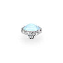 Load image into Gallery viewer, QUDO INTERCHANGEABLE FABERO FLAT TOP 10MM - CRYSTAL SKY IGNITE - STAINLESS STEEL

