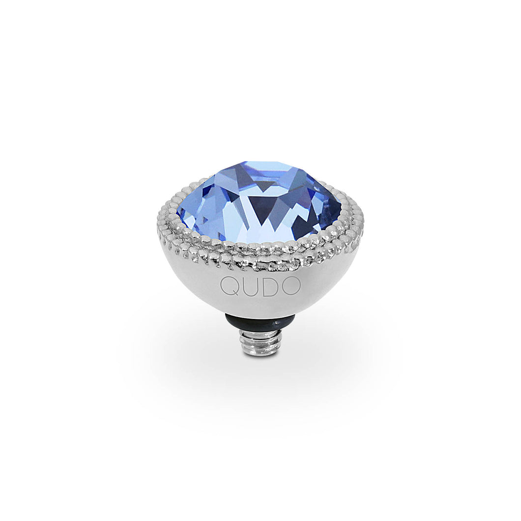 QUDO INTERCHANGEABLE FABERO TOP 11MM - LIGHT SAPPHIRE CRYSTAL - STAINLESS STEEL