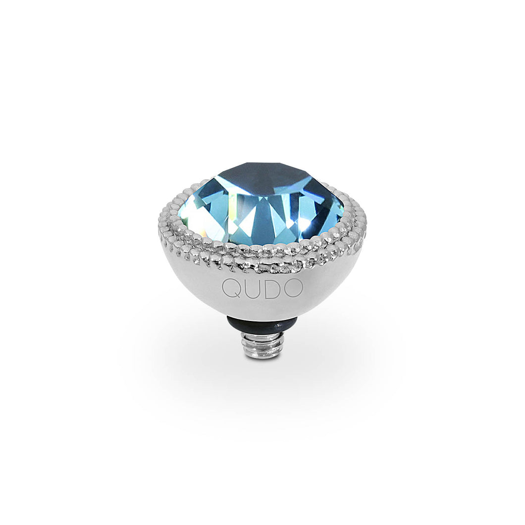 QUDO INTERCHANGEABLE FABERO TOP 11MM - MONTANA CRYSTAL - STAINLESS STEEL