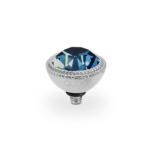 QUDO INTERCHANGEABLE FABERO TOP 11MM - MONTANA CRYSTAL - STAINLESS STEEL