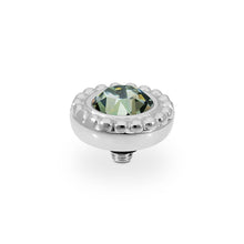 Load image into Gallery viewer, QUDO INTERCHANGEABLE GHIARE TOP 11MM - BLACK DIAMOND CRYSTAL - STAINLESS STEEL
