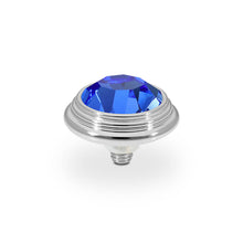 Load image into Gallery viewer, QUDO INTERCHANGEABLE OROLI TOP 13MM - SAPPHIRE CRYSTAL - STAINLESS STEEL
