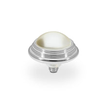 Load image into Gallery viewer, QUDO INTERCHANGEABLE OROLI TOP 13MM - CREAM CRYSTAL PEARL - STAINLESS STEEL
