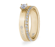 Load image into Gallery viewer, QUDO INTERCHANGEABLE AREZZO TOP 4MM - CRYSTAL - STAINLESS STEEL
