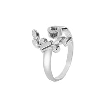 Load image into Gallery viewer, QUDO INTERCHANGEABLE BASE RING FLORALE ADJUSTABLE - STAINLESS STEEL
