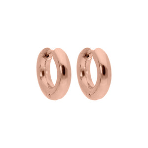 QUDO INTERCHANGEABLE HOOPS - ANETO -  ROSE GOLD PLATED