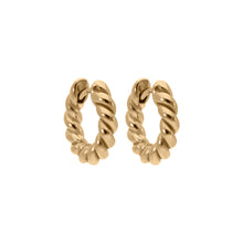 Load image into Gallery viewer, QUDO INTERCHANGEABLE HOOPS - CANETRA - GOLD PLATED
