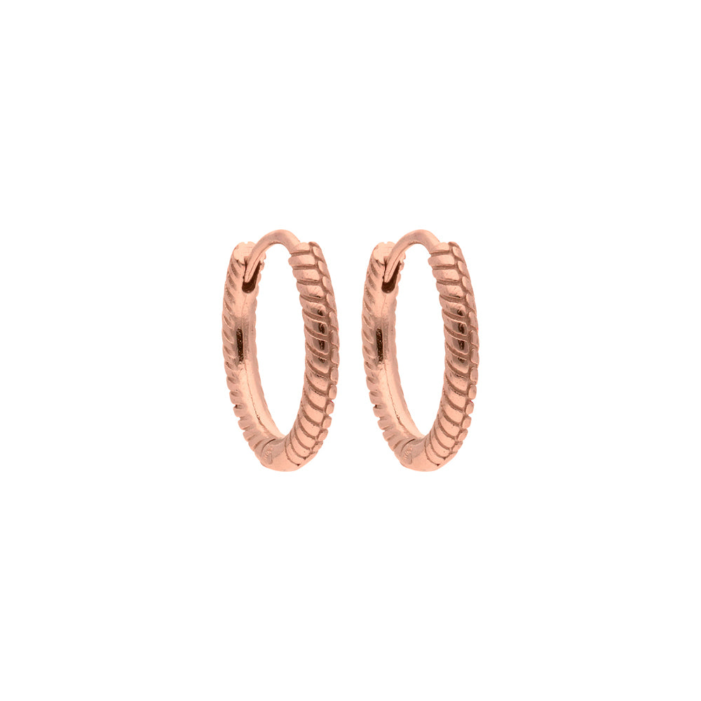 QUDO INTERCHANGEABLE HOOPS - PEROSA - ROSE GOLD PLATED