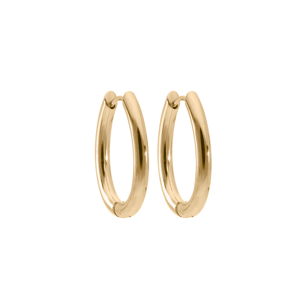 QUDO INTERCHANGEABLE HOOPS - CAMERINO - GOLD PLATED