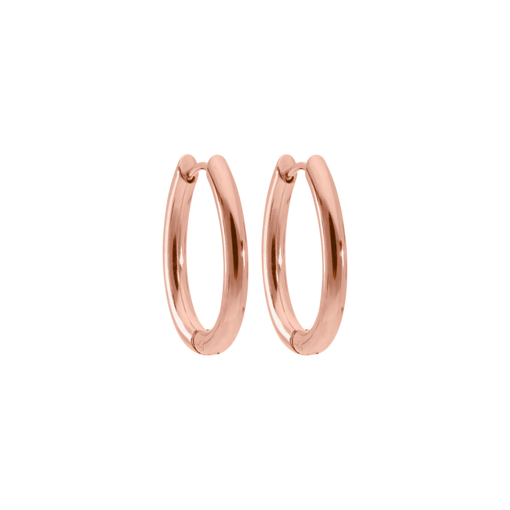 QUDO INTERCHANGEABLE HOOPS - CAMERINO - ROSE GOLD PLATED