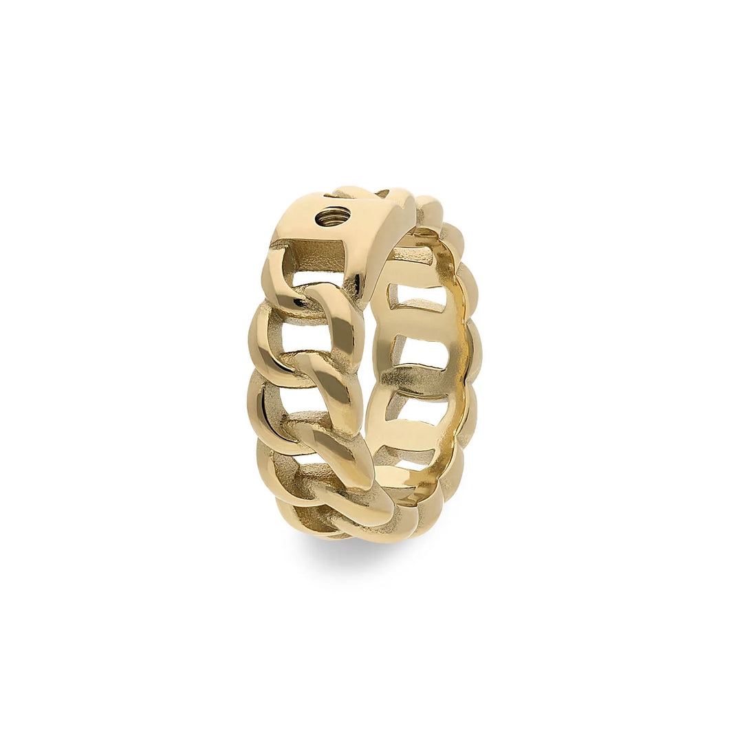 QUDO INTERCHANGEABLE BASE RING LIBERI - GOLD