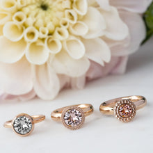 Load image into Gallery viewer, QUDO INTERCHANGEABLE GHIARE TOP 11MM - CRYSTAL SKY IGNITE - GOLD PLATED
