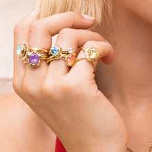 Load image into Gallery viewer, QUDO INTERCHANGEABLE BASE RING SAN MARINO - GOLD PLATED
