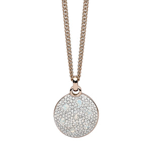QUDO NECKLACE - LEVANTO - ROSE GOLD PLATED S/STEEL